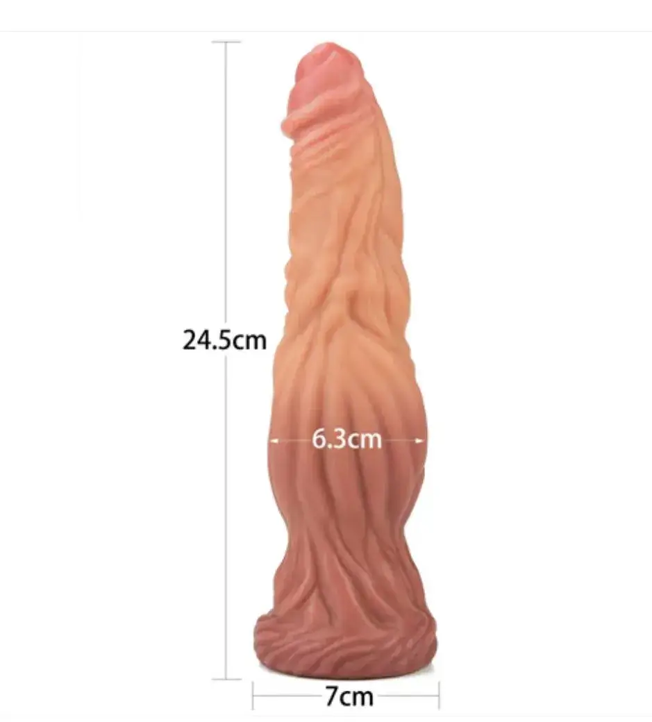 Dương vật giả DV68Q to khủng màu da tự nhiên đế hút chân
