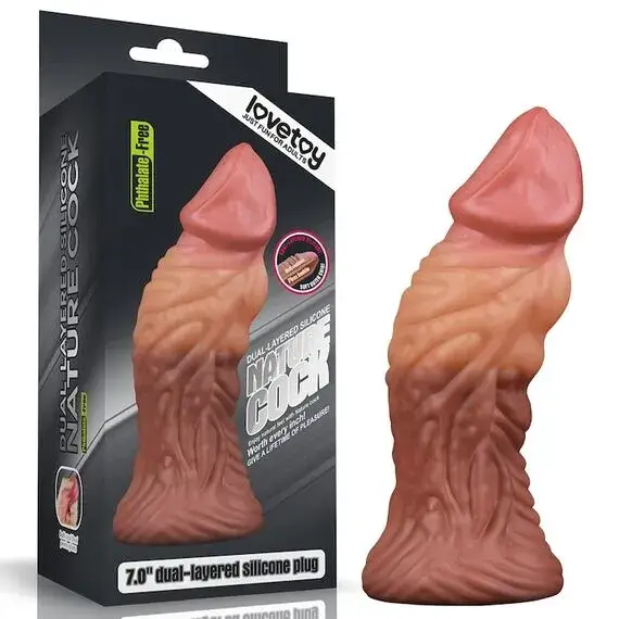 Dương vật giả to cho phụ nữ thăng hoa sung sướng DV68N LOVETOY màu da tự nhiên với đế hút