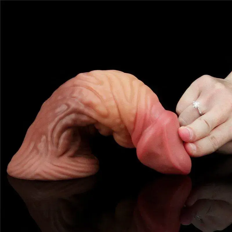 Dương vật giả to cho phụ nữ thăng hoa sung sướng DV68N LOVETOY màu da tự nhiên với đế hút