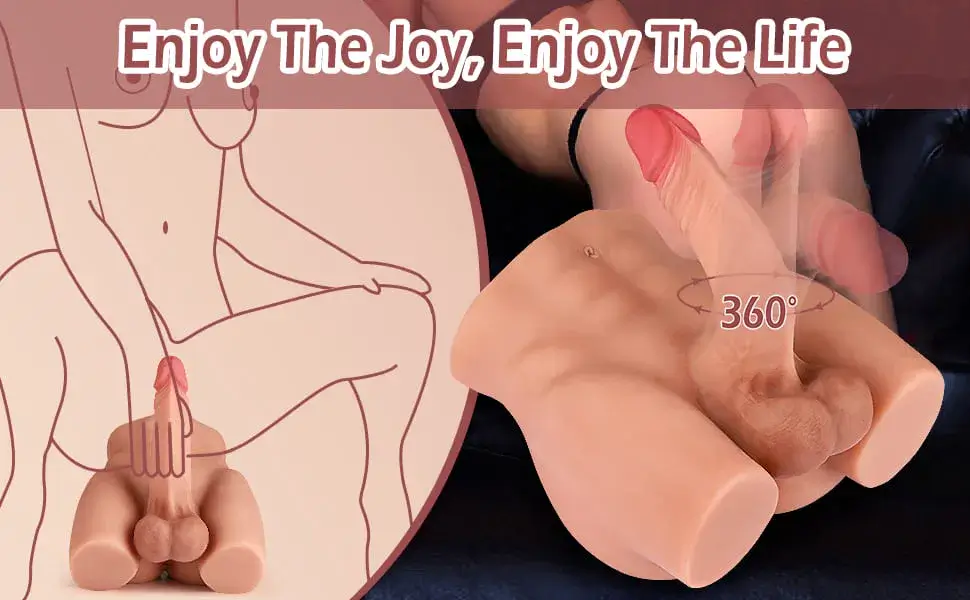 Dương vật giả silicon cao cấp DV36H kích thích hậu môn búp bê bán thân