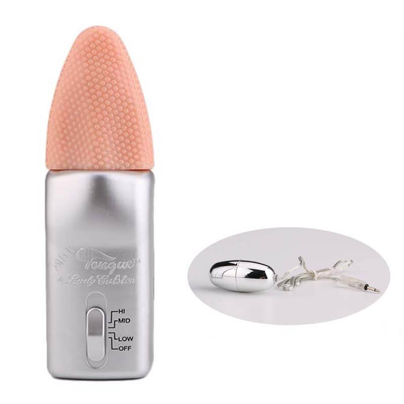 DC22C Lưỡi rung trứng kích thích âm vật phụ nữ mê sảng, đồ chơi tình dục