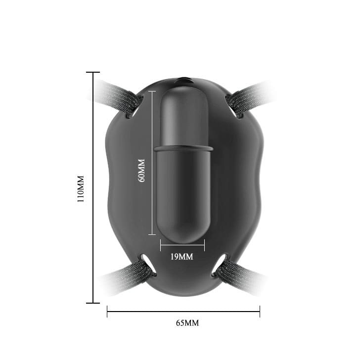 Small Butterfly Vibrator with Adjustable Strap for Clitoral Play