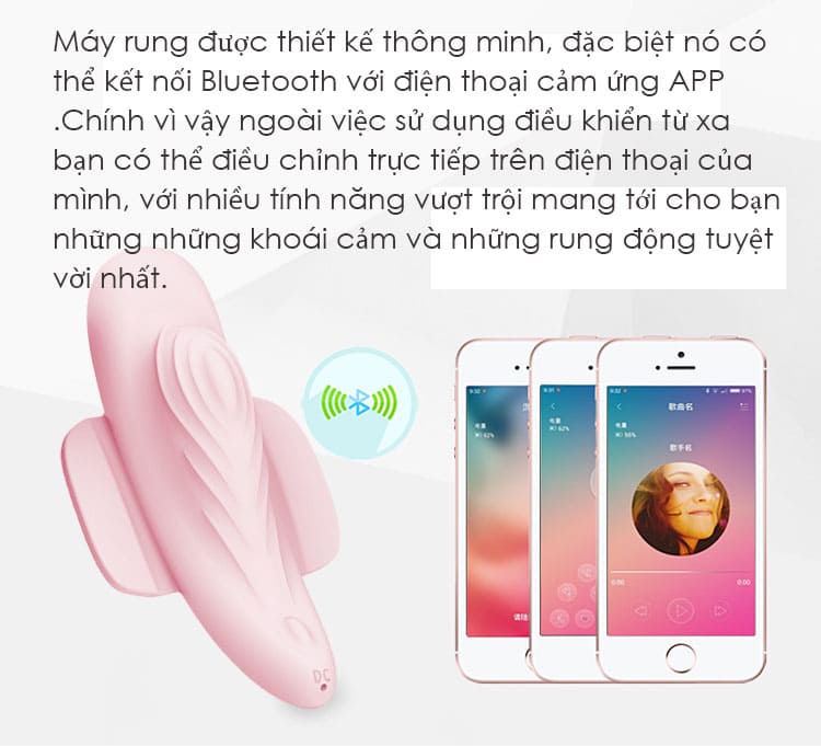 Quần lót rung điều khiển từ xa kích thích mạnh