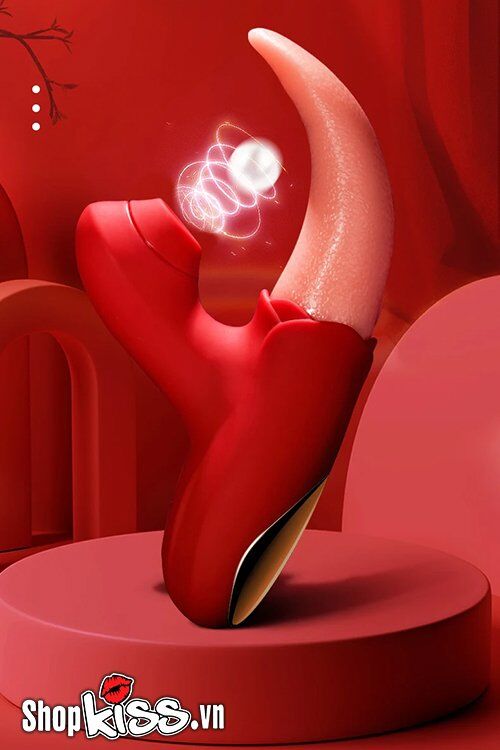 Rose Tongue Vibrator Clitoral Sucking Nipple Tease Intense Joy