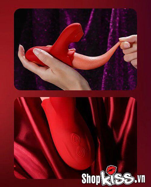 Rose Tongue Vibrator Clitoral Sucking Nipple Tease Intense Joy