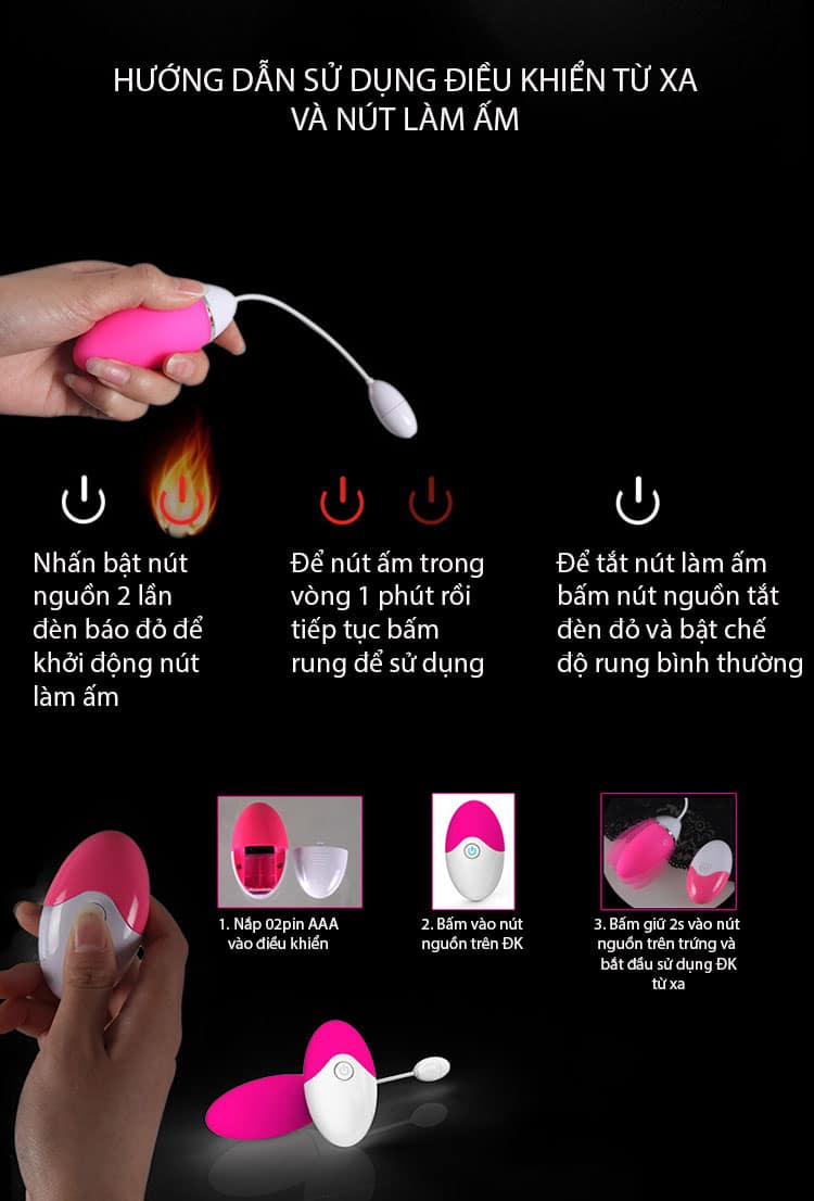 EG12 Trứng rung tình dục điều khiển từ xa cao cấp kích thích khoái cảm