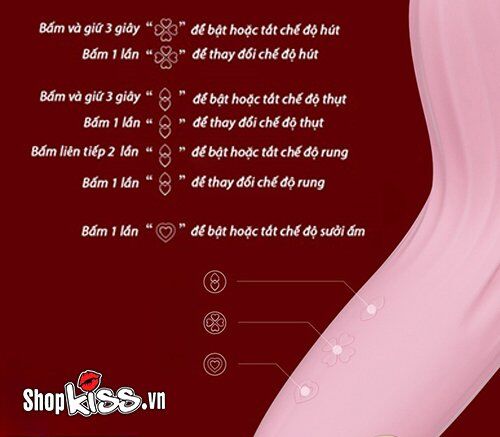 Máy massage Svakom Frederica âm vật điểm G, rung 17 chế độ, sưởi ấm