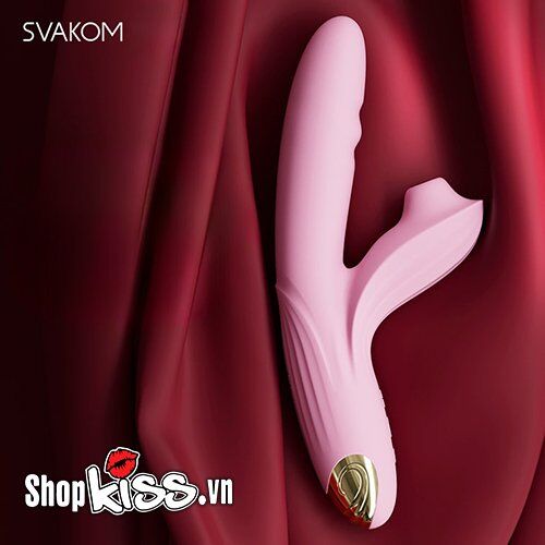 Máy massage Svakom Frederica âm vật điểm G, rung 17 chế độ, sưởi ấm