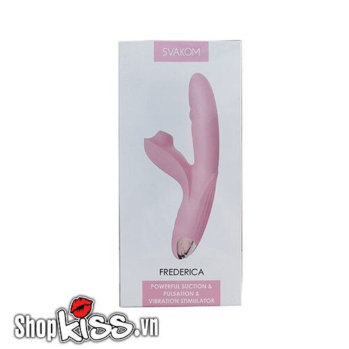 Máy massage Svakom Frederica âm vật điểm G, rung 17 chế độ, sưởi ấm