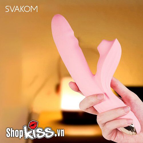 Máy massage Svakom Frederica âm vật điểm G, rung 17 chế độ, sưởi ấm