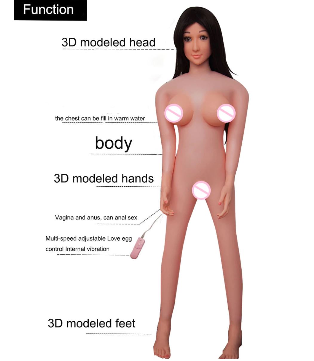 Búp bê nữ bơm hơi cao cấp dễ thương rung rên chính hãng