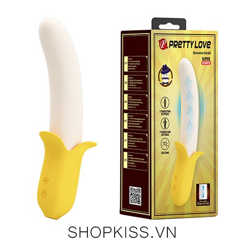 Dương vật giả ngụy trang quả chuối Banana Geek kích thích điểm G nơi sâu