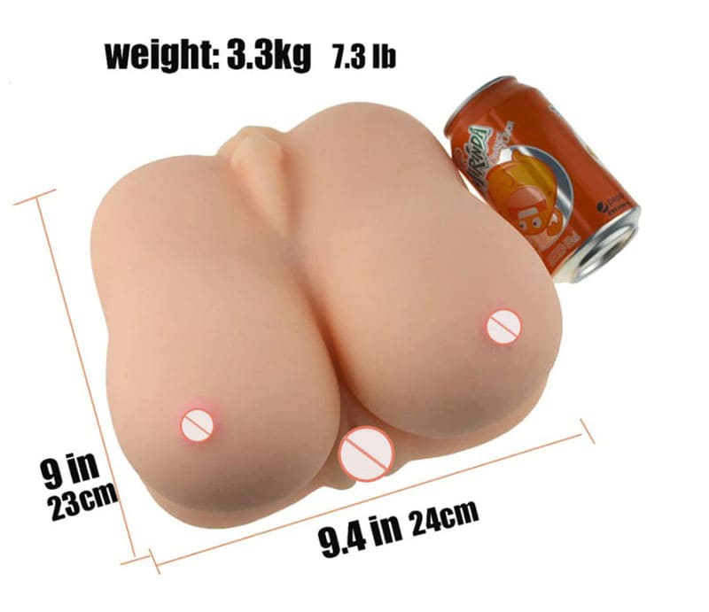 AD38C sextoy nam kết hợp âm đạo giả vú giả miệng giả silicon all in one
