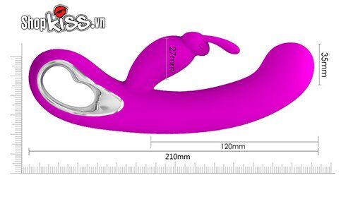 Pretty Love Webb G-Spot Clitoral Silicone Vibrator Purple