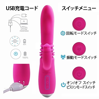 Đồ chơi tình dục nữ đa năng rung thụt xoay liếm kích thích mạnh