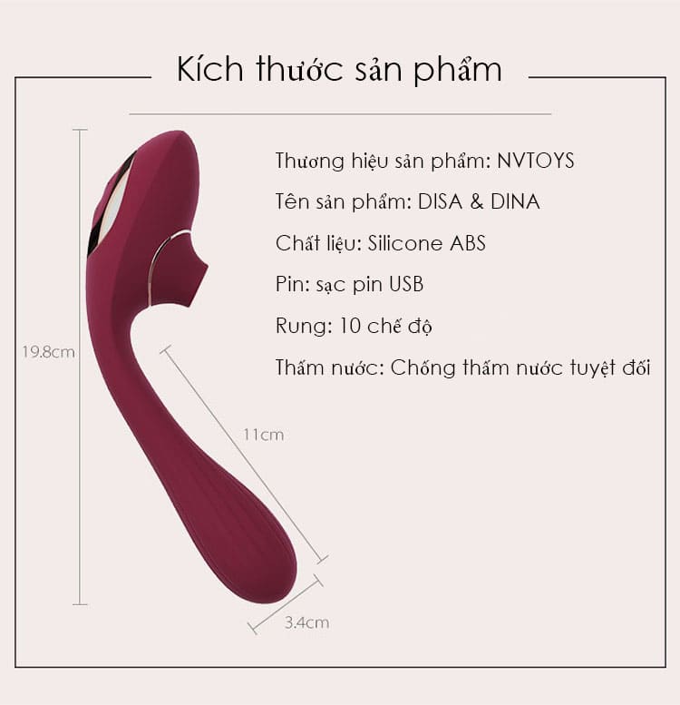 Máy rung bú mút MS14B kích thích mạnh cho nữ