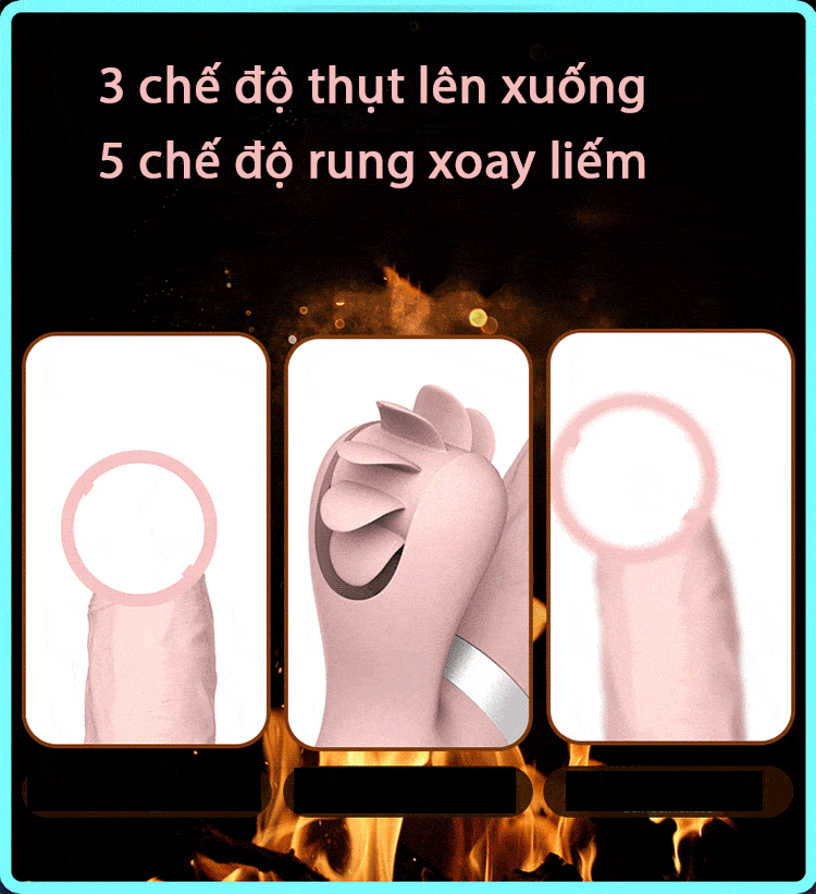 Dương Vật Giả Rung Thụt Tự Động Cao Cấp Phê Nhất Cho Nữ