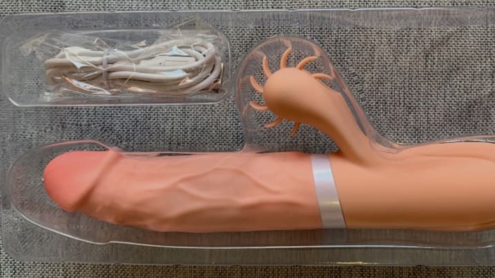 DV44S Dương vật giả tự động rung thụt liếm, kích thích cực đỉnh