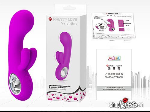 Máy massage Pretty Love Valentine – Kích thích điểm G, âm vật, ghi nhớ