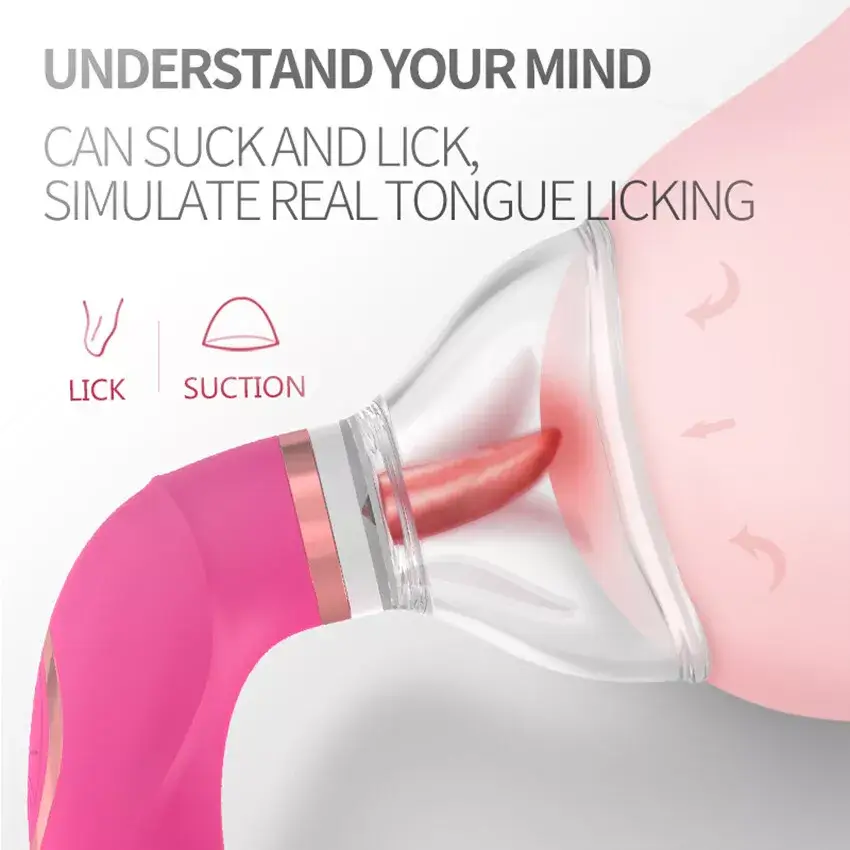 Máy bú liếm rung kích thích đa điểm cho nữ