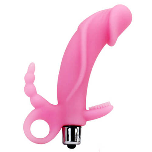 DV10 dương vật giả nhỏ xinh rung nhẹ an toàn silicone cao cấp