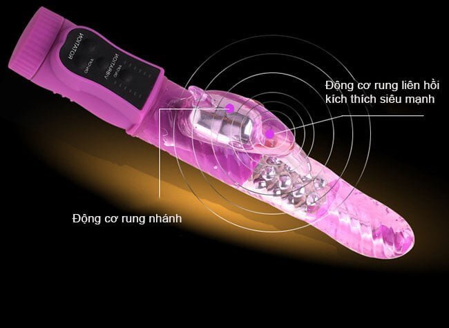 DV17B dương vật rung ngoáy đa năng kích thích điểm G, thỏa mãn phái đẹp