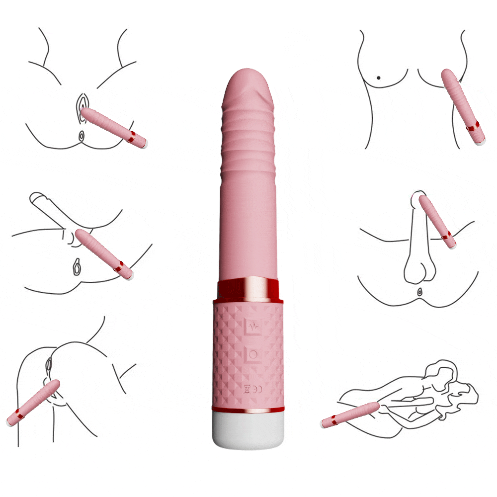 Máy Thủ Dâm Tự Động Dương Vật Giả Rung Thụt Làm Ấm 20cm Cho Nữ