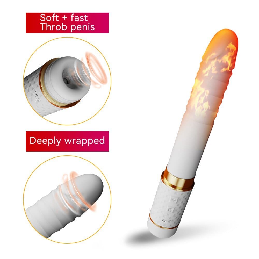 Máy Thủ Dâm Tự Động Dương Vật Giả Rung Thụt Làm Ấm 20cm Cho Nữ