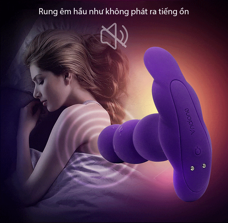 DC55C Máy rung âm đạo điểm G xoắn bi cao cấp kích thích cực mạnh