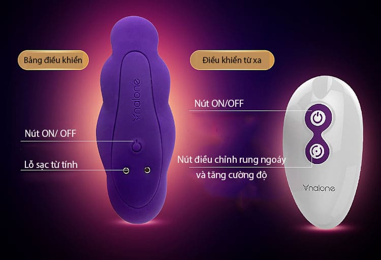 DC55C Máy rung âm đạo điểm G xoắn bi cao cấp kích thích cực mạnh