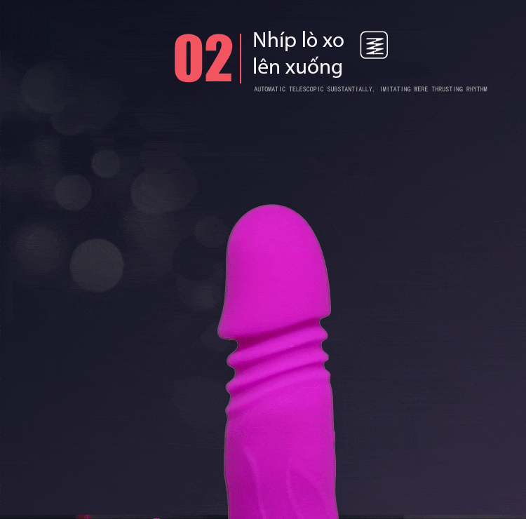 Dương Vật Giả Cao Cấp DV39D Thụt Rung Tự Động Giải Tỏa Sinh Lý Nam Nữ