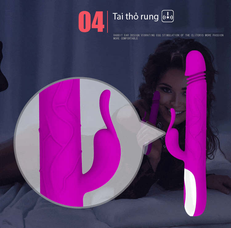 Dương Vật Giả Cao Cấp DV39D Thụt Rung Tự Động Giải Tỏa Sinh Lý Nam Nữ