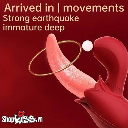  Nhập sỉ Dụng cụ massage điểm G và âm vật hình lưỡi liếm nhập khẩu