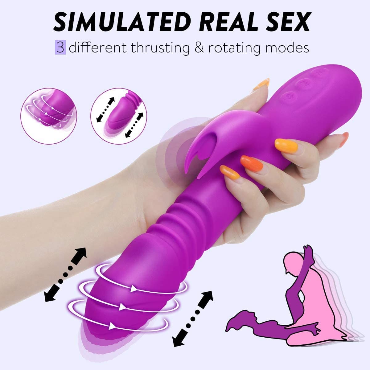 Dương vật giả rung thụt DV73 cao cấp cho nữ sung sướng thật