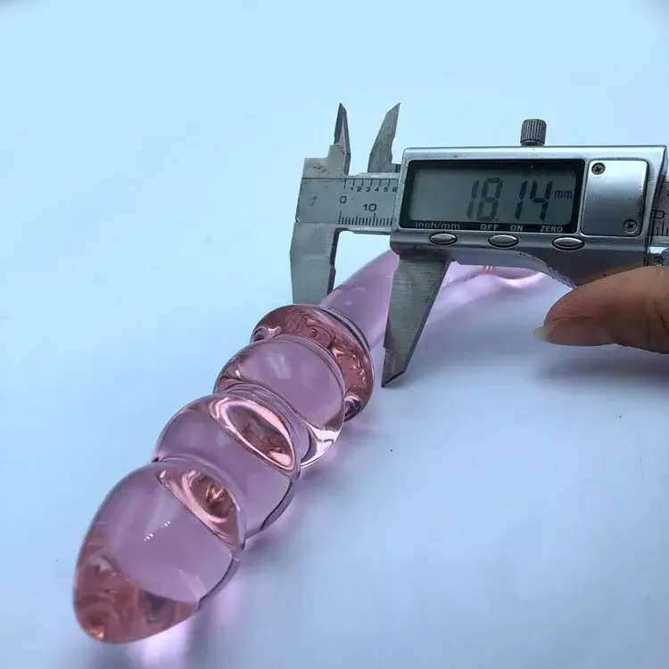 Dương vật thủy tinh hai đầu trong suốt cao cấp
