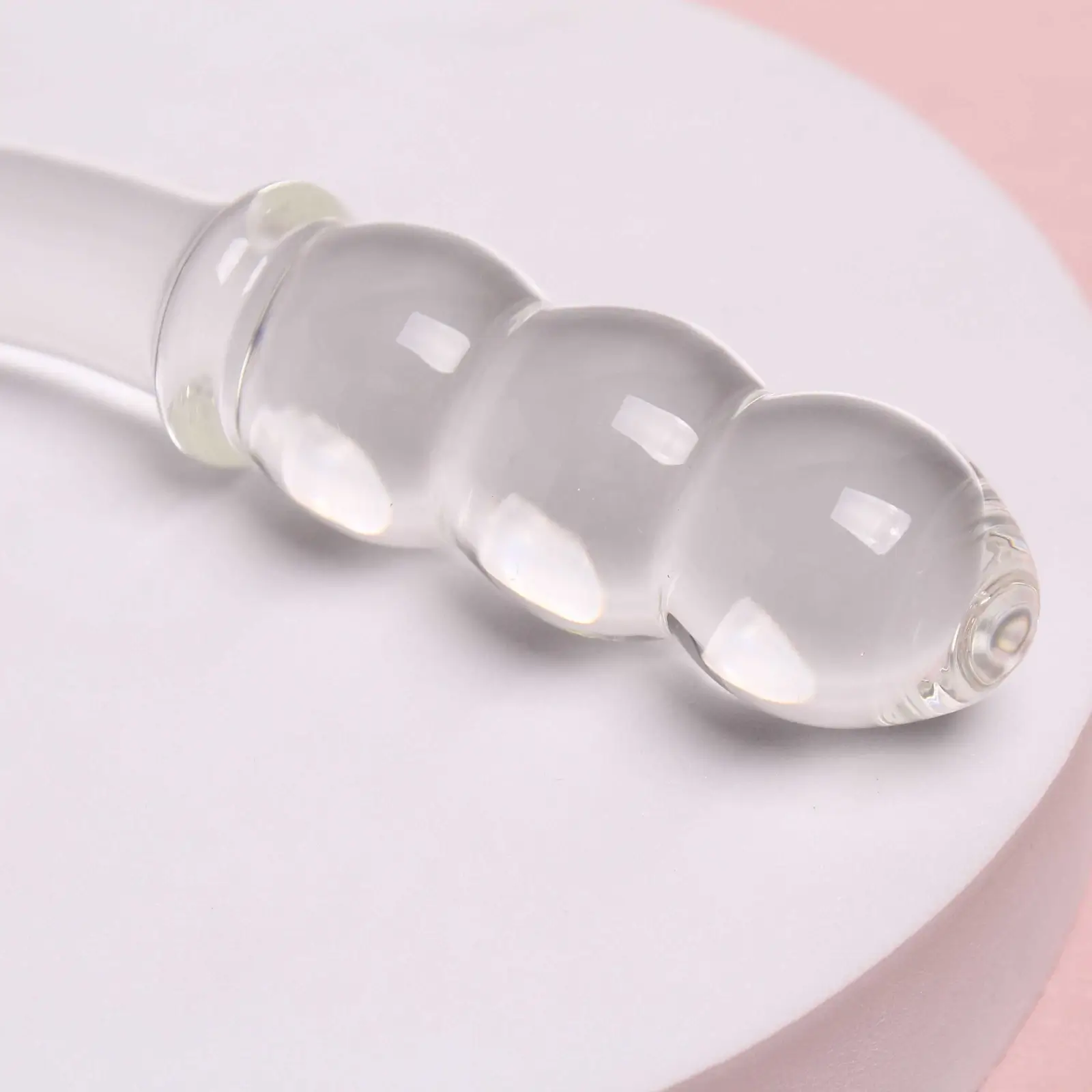 Dương vật thủy tinh hai đầu trong suốt cao cấp