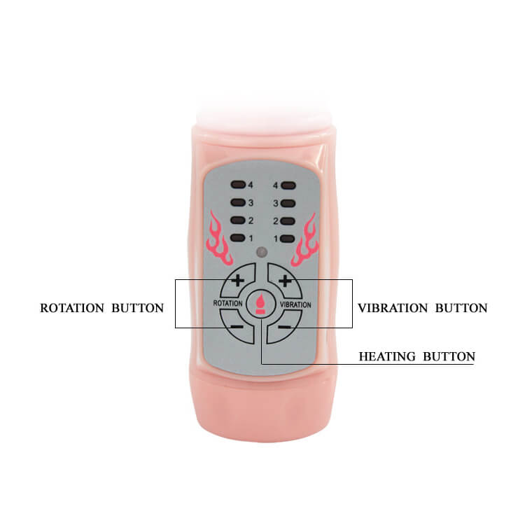 Dương vật giả DV13A rung xoay sưởi ấm âm đạo như thật