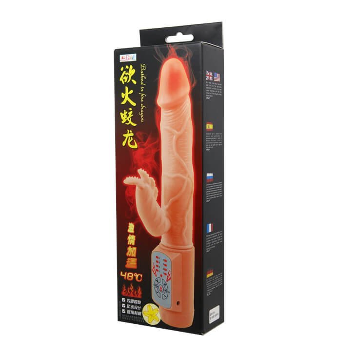 Dương vật giả DV13A rung xoay sưởi ấm âm đạo như thật