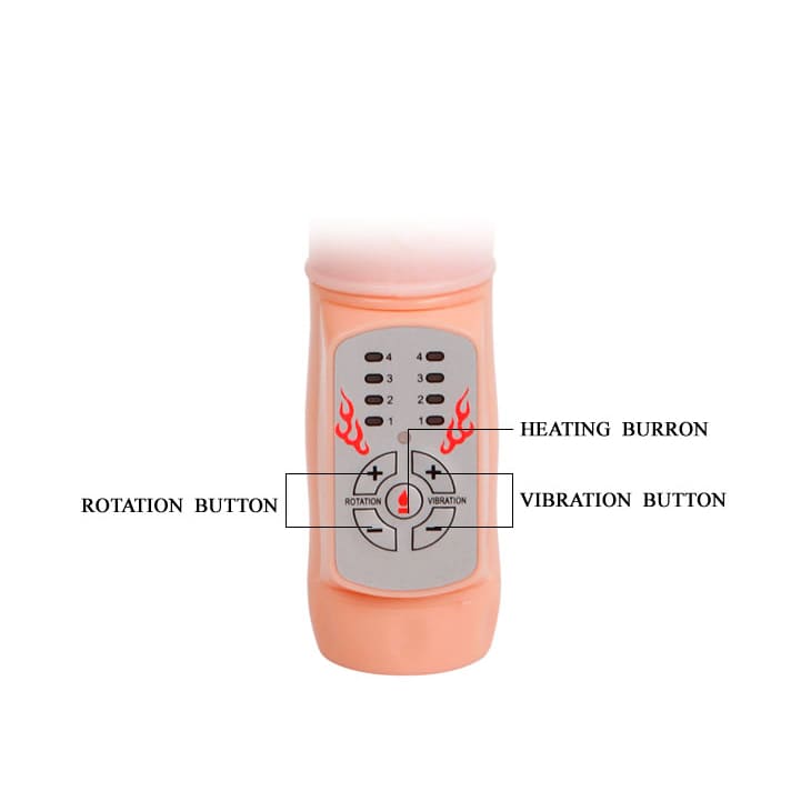 DV13C Dương vật giả rung thụt xoay cao cấp tạo nhiệt 48° siêu mềm mại