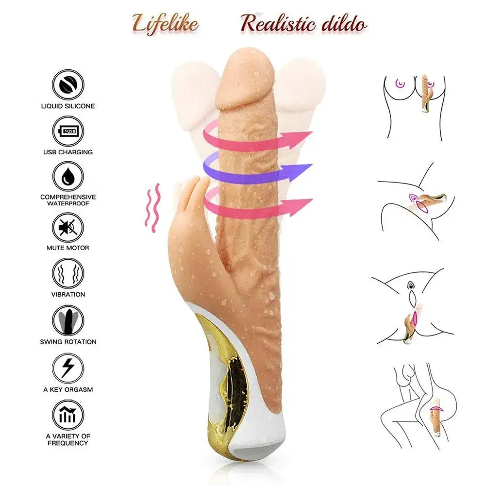 Chim giả rung ngoáy Loving World DV44 kích thước lớn silicone mềm