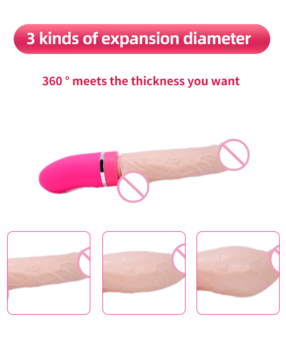 DV44U Dương vật giả silicon rung mạnh đa chức năng kích thích