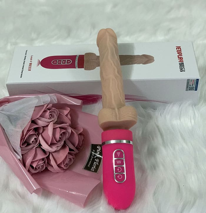 DV44U Dương vật giả silicon rung mạnh đa chức năng kích thích