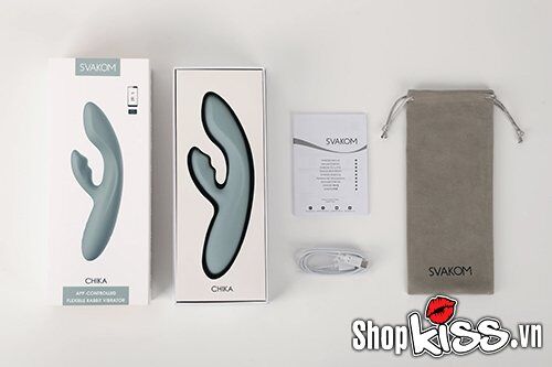  Sỉ Máy massage điểm G và âm vật có sưởi ấm Svakom Chika – Điều khiển qua app giá sỉ
