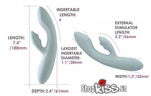 Máy massage sưởi ấm Svakom Chika điều khiển app, kích thích điểm G âm vật