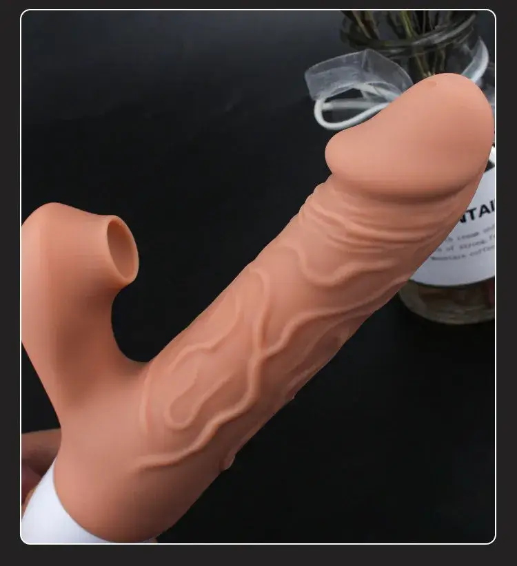 Cu giả rung thụt bú mút hột le DV73B silicone y tế kích thích điểm G âm vật nữ cực khoái là cách làm cho phụ nữ sướng phê