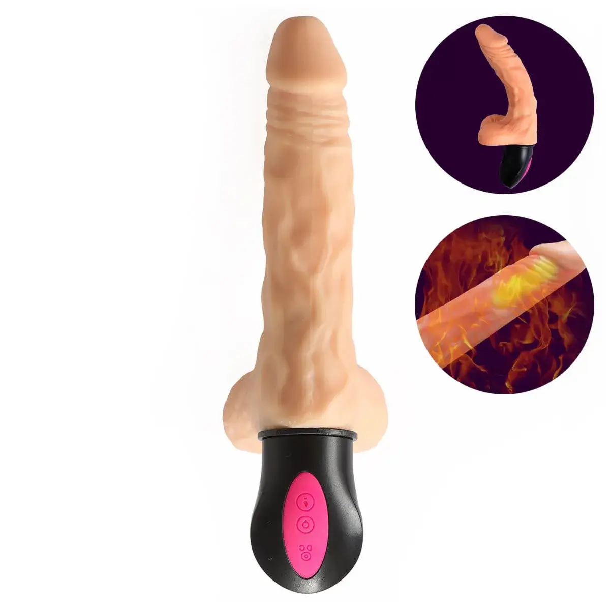 Dương vật giả silicon DV44G siêu rung sưởi ấm mềm mại trải nghiệm đỉnh