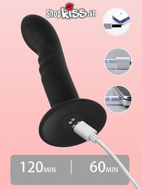 Duo-Pulse Rippled G Spot Vibrator Silicone Waterproof