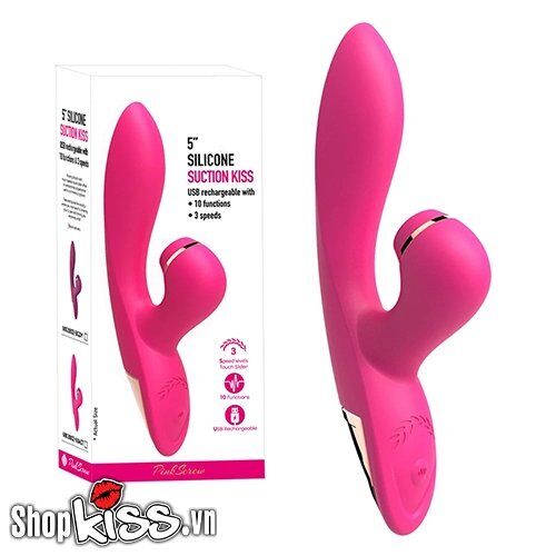  Mua Máy massage rung hút điểm G và âm vật Suction Kiss hàng mới về