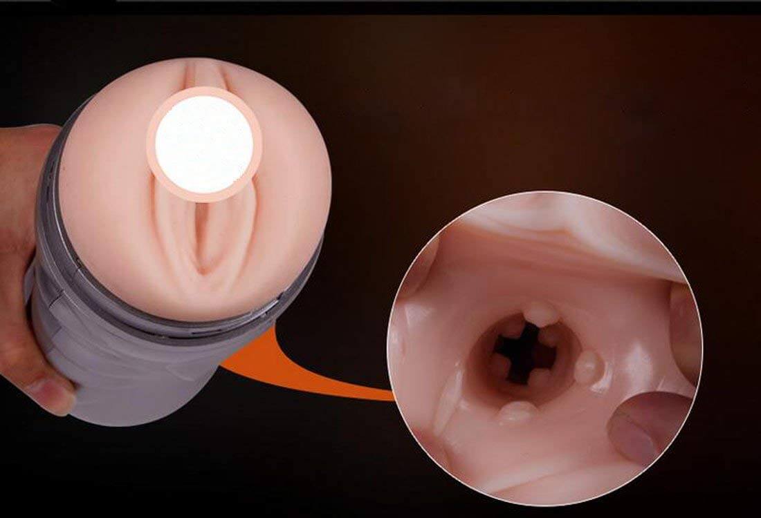 DC17X Dual-Ended Soft Masturbation Cup with Vibration