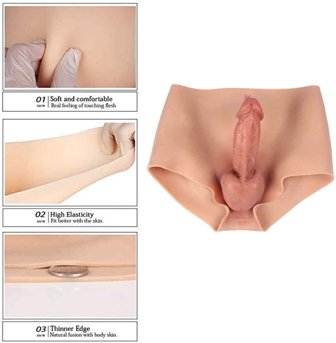 DV65X dương vật giả quần da siêu mềm cho les cực sướng DV65X dương vật giả quần da siêu mềm cho les cực sướng